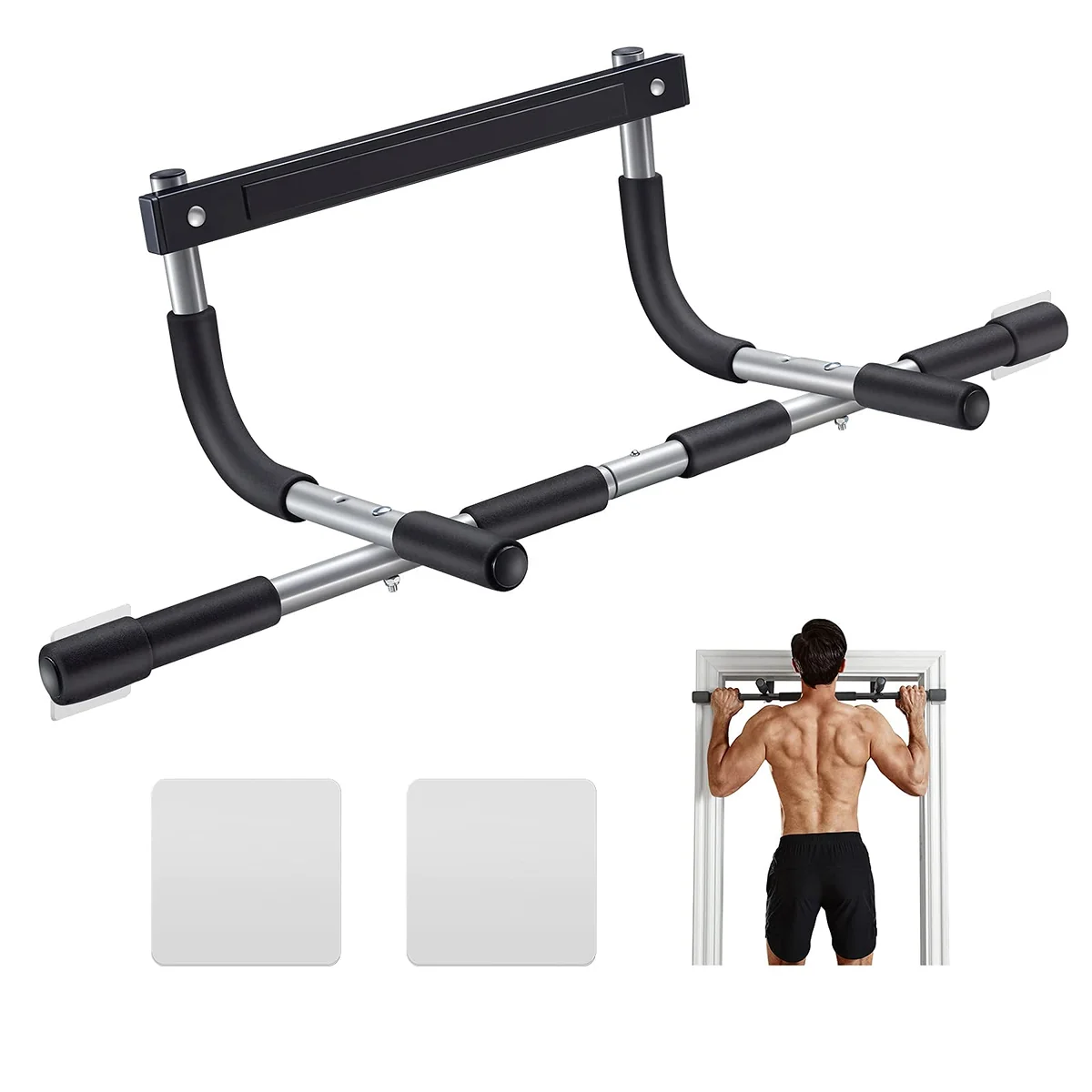 Ally Peaks Pull Up Bar for Doorway | Thickened Steel Max Limit 440 lbs Upper Body Fitness Workout Ba Review
